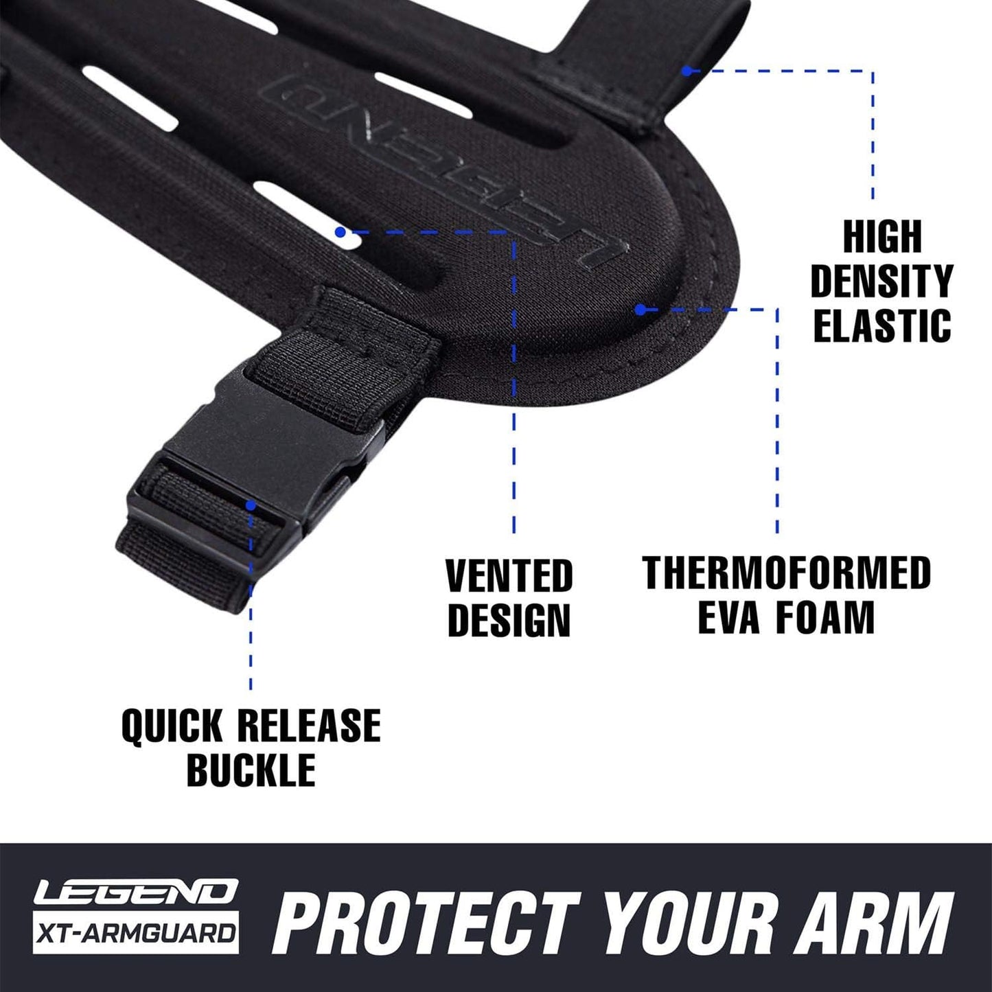 Protector antebrazo arco espuma EVA ventilado ajustable