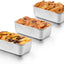 Set 3 Moldes Acero Inox Pan Mini Para Pan De Plátano Y Carne