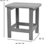 Mesa auxiliar Adirondack poliresina color gris