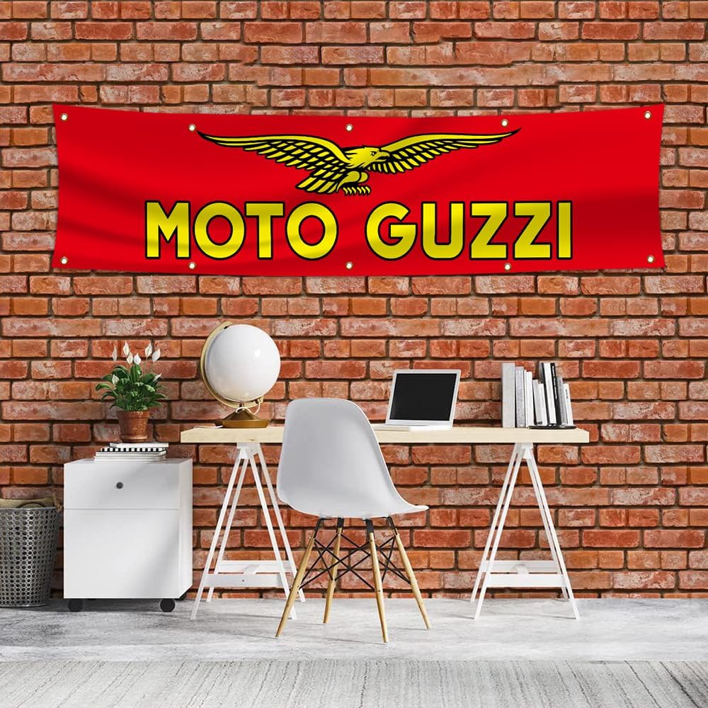 Banderín para motocicleta garaje tienda 2x8ft decoración pared