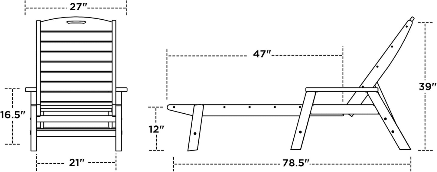 Sillón náutico con brazos caoba NCC2280MA