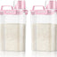 Set 2 Contenedores Almacenamiento Arroz 5lb