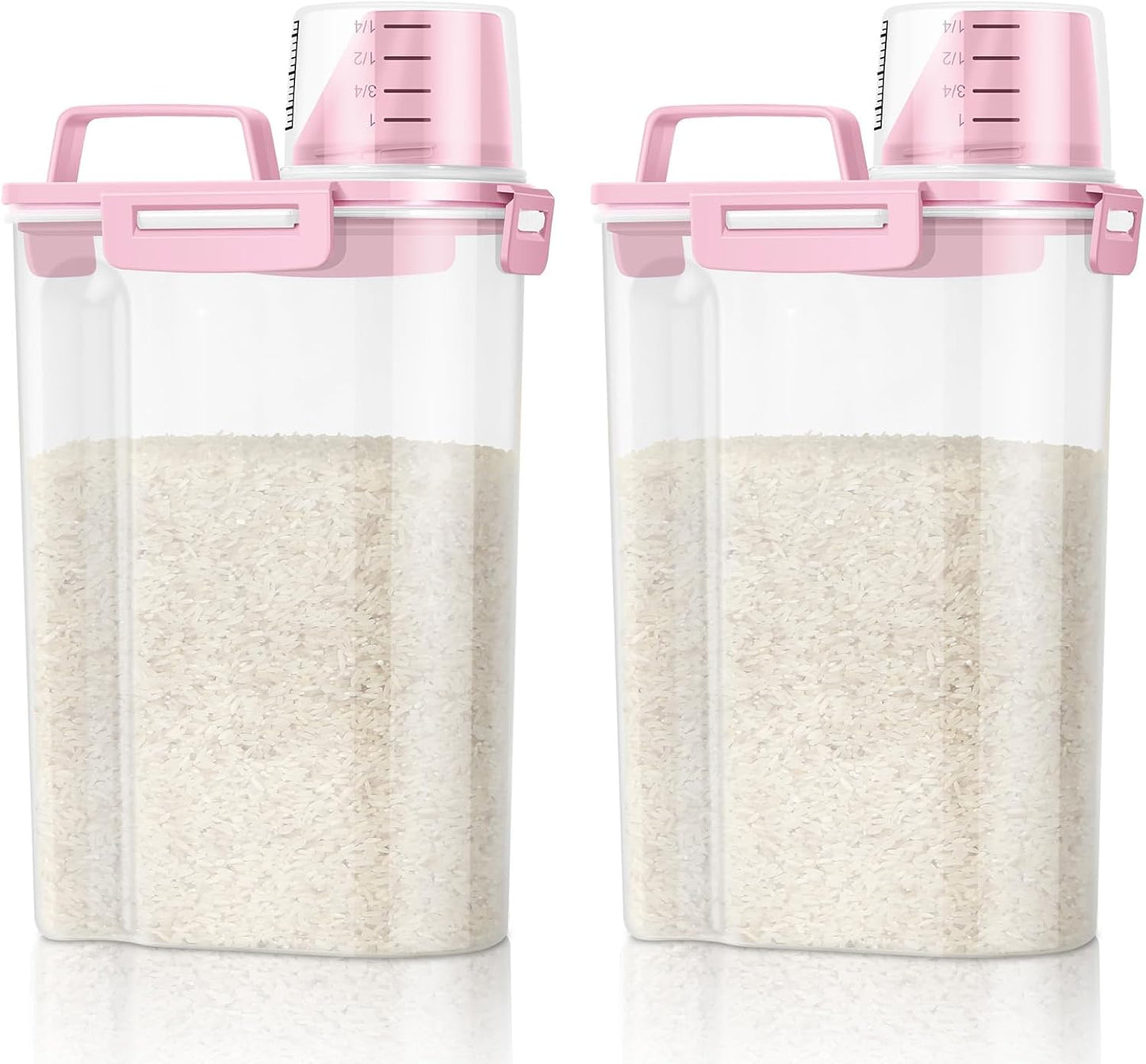 Set 2 Contenedores Almacenamiento Arroz 5lb