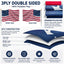 Bandera doble cara 5x8ft 3 capas lona exteriores