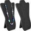 Set 2 Collares Caballete Madera Plegable Organiz. Negro