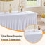 6 Manteles Elastano Blanco Mesa Rectangular 6ft Ajustables