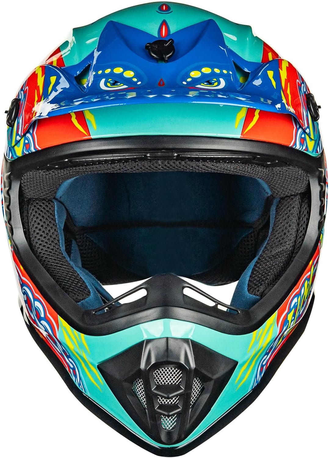 Casco motocross juvenil-grande cara completa aprobado DOT