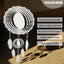 Hilanderos Viento 8pulg Metal Aluminio 3D Jardín