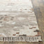 Alfombra cuadrada 7ft lana tribal gris y multicolor