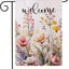 Bandera jardín floral 12.5x18pulg doble cara decoración patio