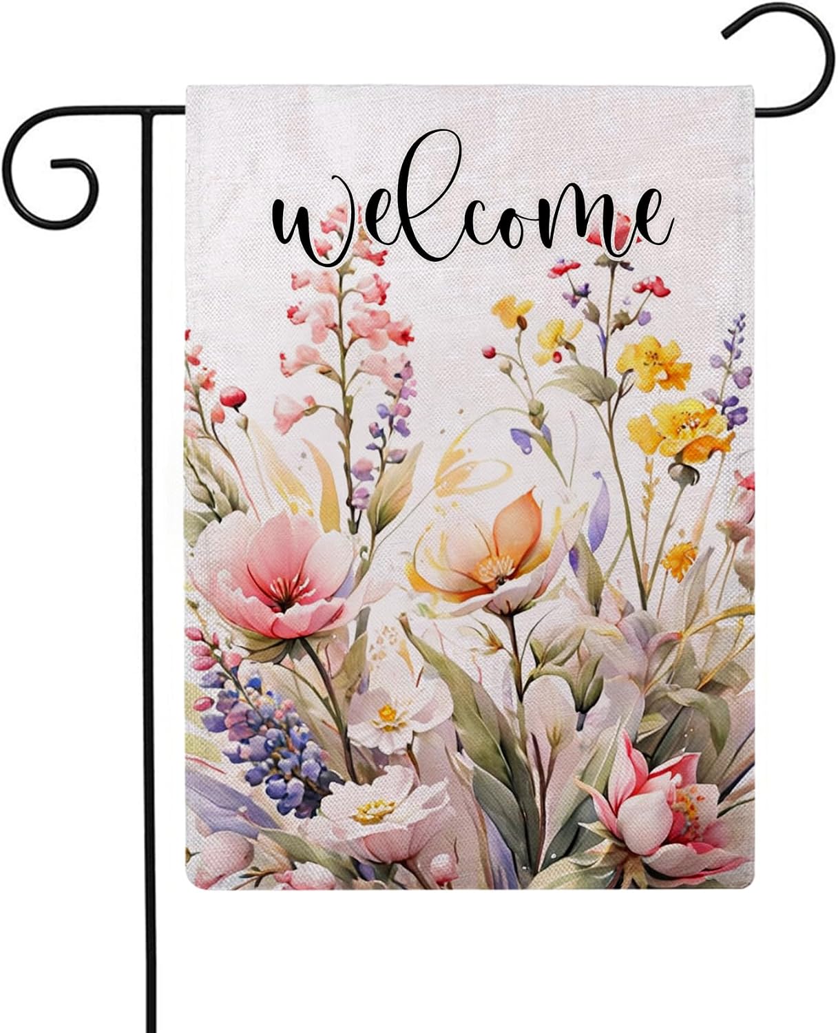 Bandera jardín floral 12.5x18pulg doble cara decoración patio