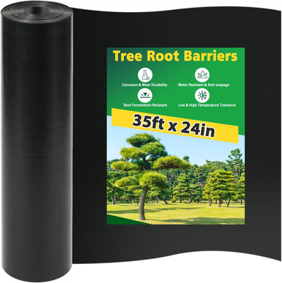 Barrera raíz bambú 35ft x 24pulg alta resistencia