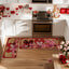 2 Alfombrillas cocina San Valentín 17x29 y 17x47pulg