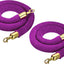 Cuerda terciopelo 1m con ganchos soporte poste morado