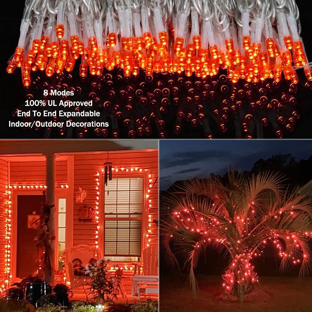Cadena luces Navidad 220 LED 8 modos impermeable