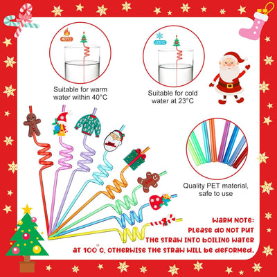 80 Pzas Pajitas Plástico Reutilizables para Fiesta