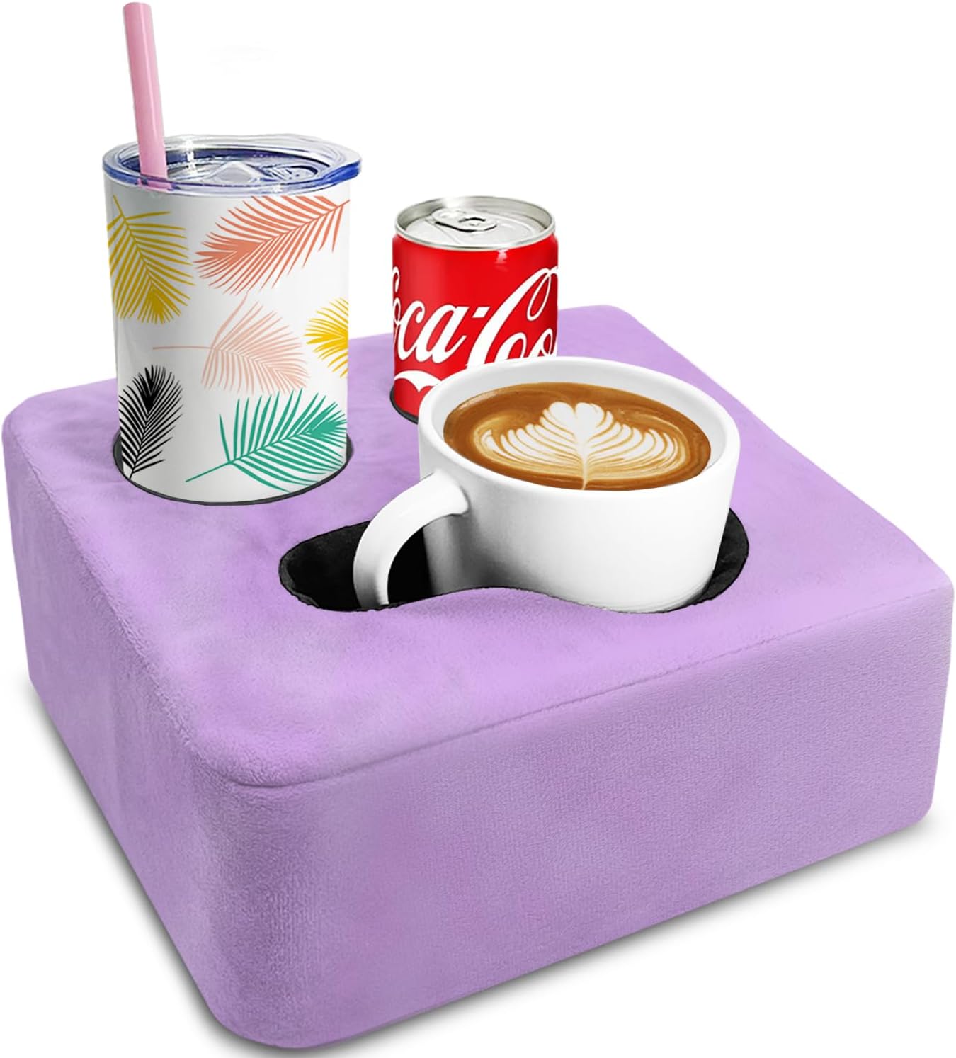 Soporte tazas almohada organiz. sofá cama coche campamento