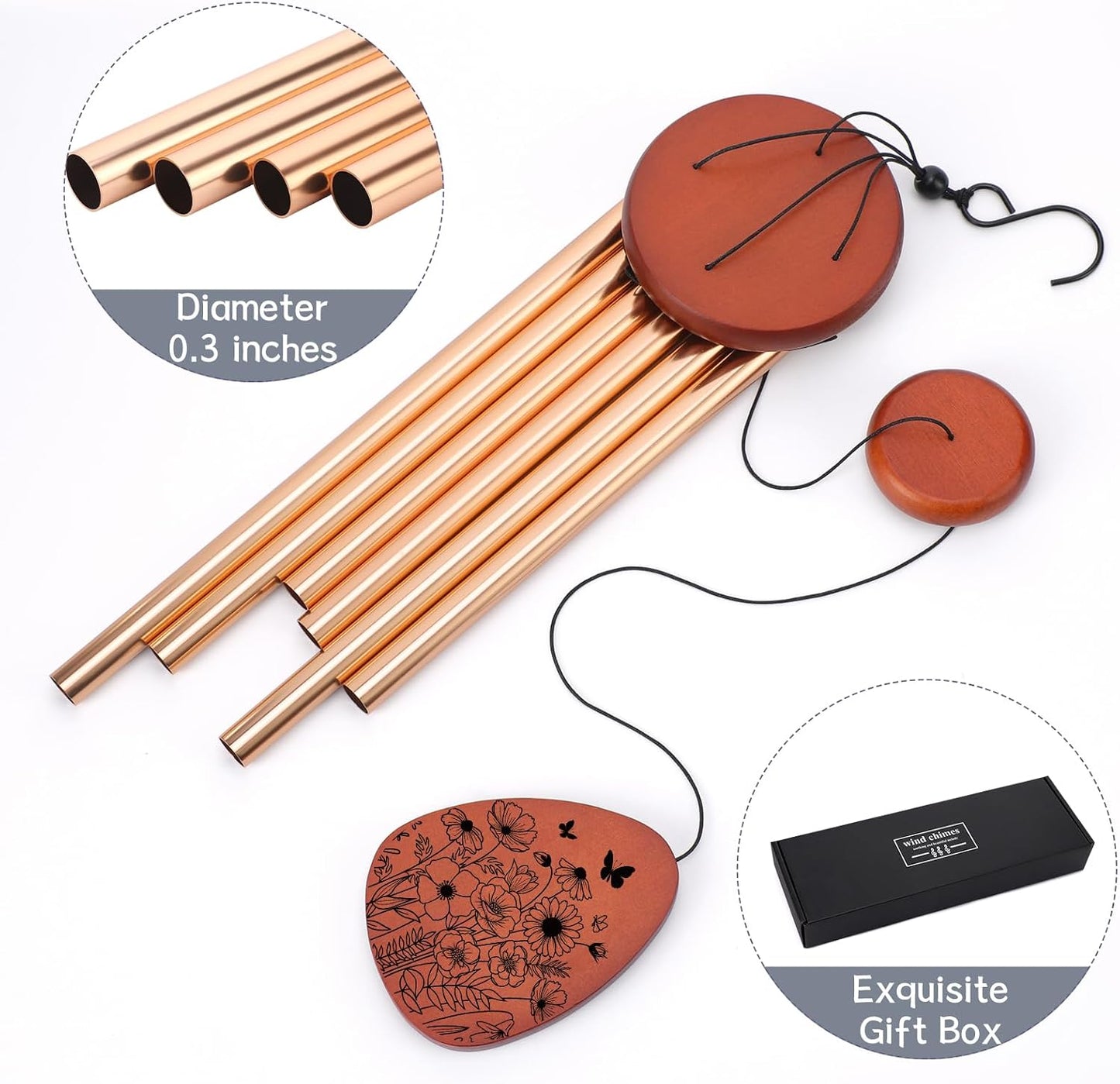 Campanillas de viento regalo para mamá inspirador