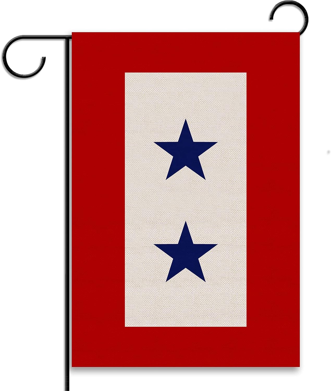 Bandera jardín cuerpo marines 2 estrellas azules