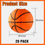 20 Faroles Baloncesto Naranjas 8pulg Decorativas para Techo