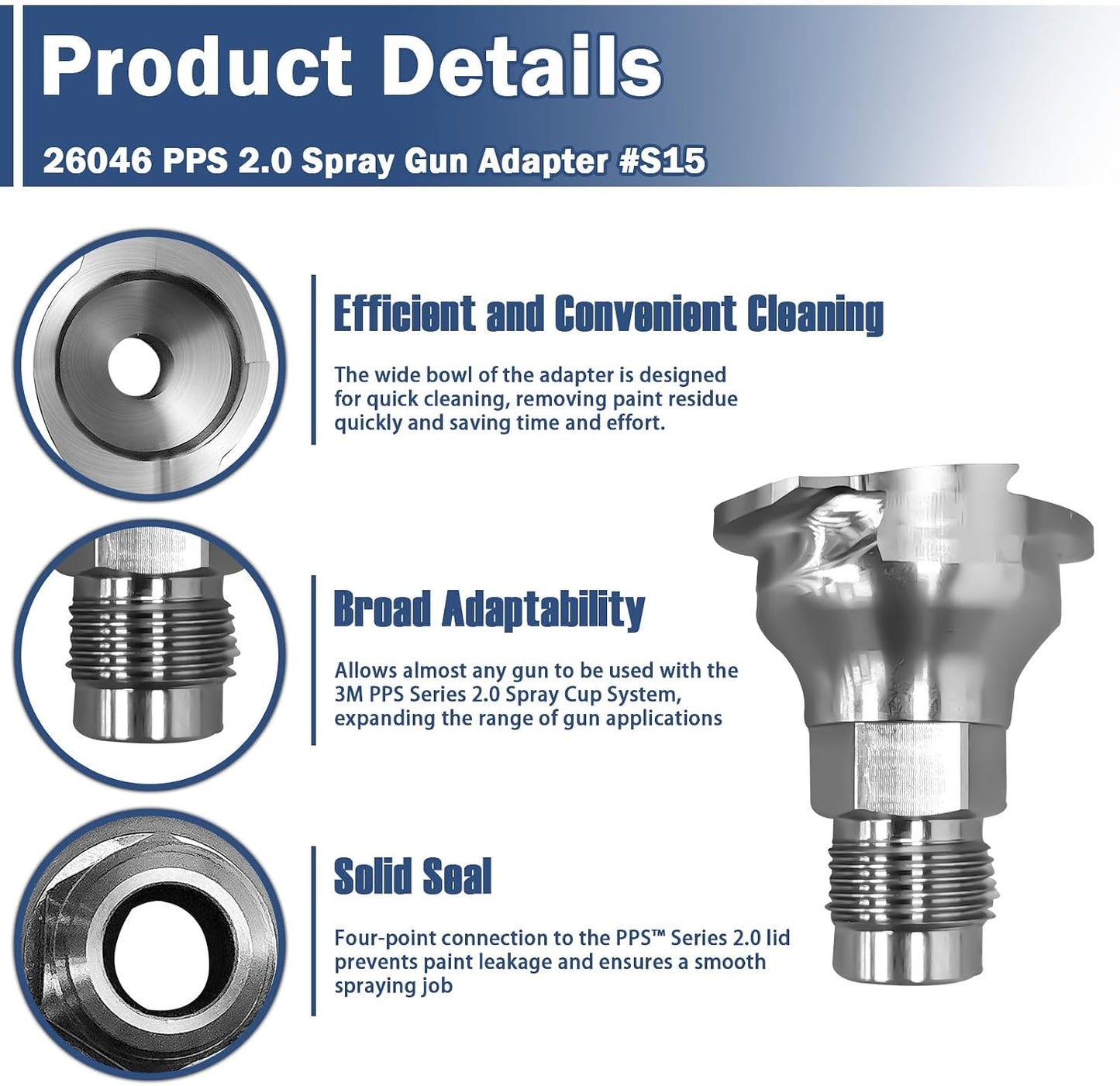 Adaptador BSP/3/8" macho PPS 2.0 pack 1