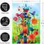 Bandera jardín pájaros 12x18pulg doble cara