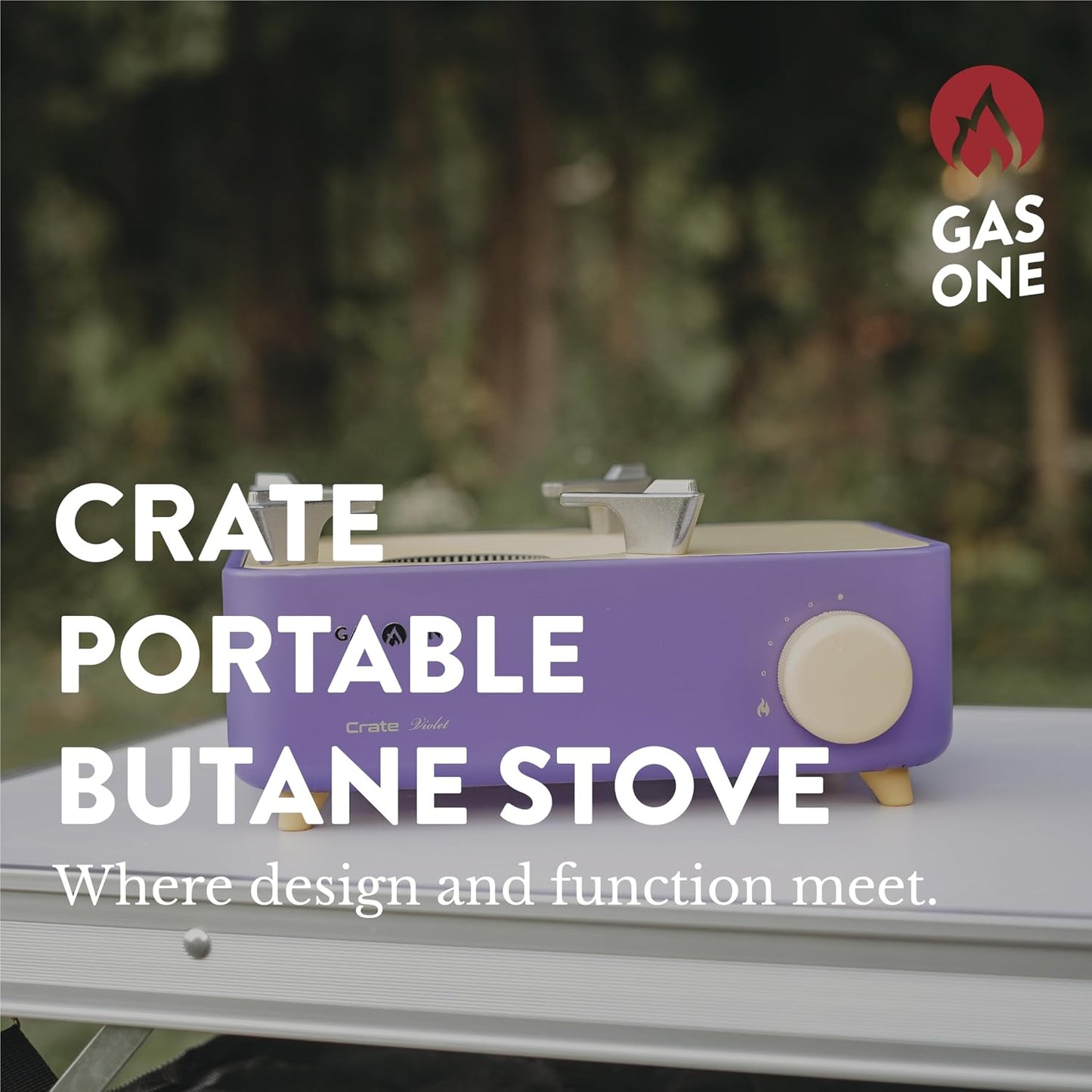 Estufa gas butano portátil llama espiral para campamento