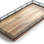 Bandeja acacia 13" para inodoro y tocador decoración