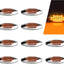 10 Pzas Luces laterales gálibo oval 6" ámbar 24LED