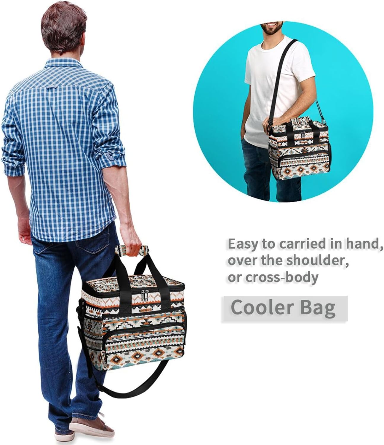 Bolsa termoaislante para picnic y playa portátil reutiliz.