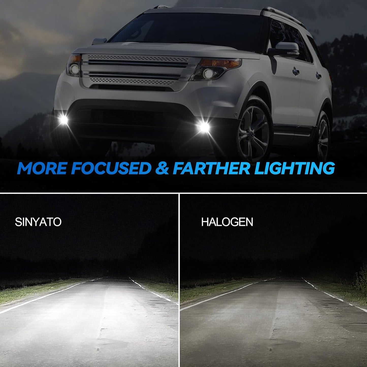 Ensamble luces antiniebla LED comp Ford Explorer 1 par