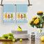 Juego de 2 toallas de cocina verano con sabor a frutas azul claro 18x26