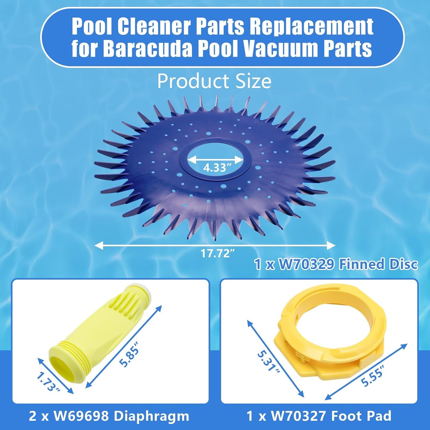 Repuesto limpiador piscina Zodiac G2-G4 con diafragma W69698