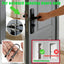 Cerradura puerta portátil acero inox segur. viaje hotel