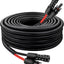 Cable solar 8 AWG 15pies con conectores impermeables