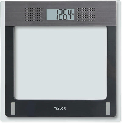 Balanza parlante electrónica de vidrio