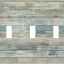 Panel madera interruptor luz triple pared decorativa