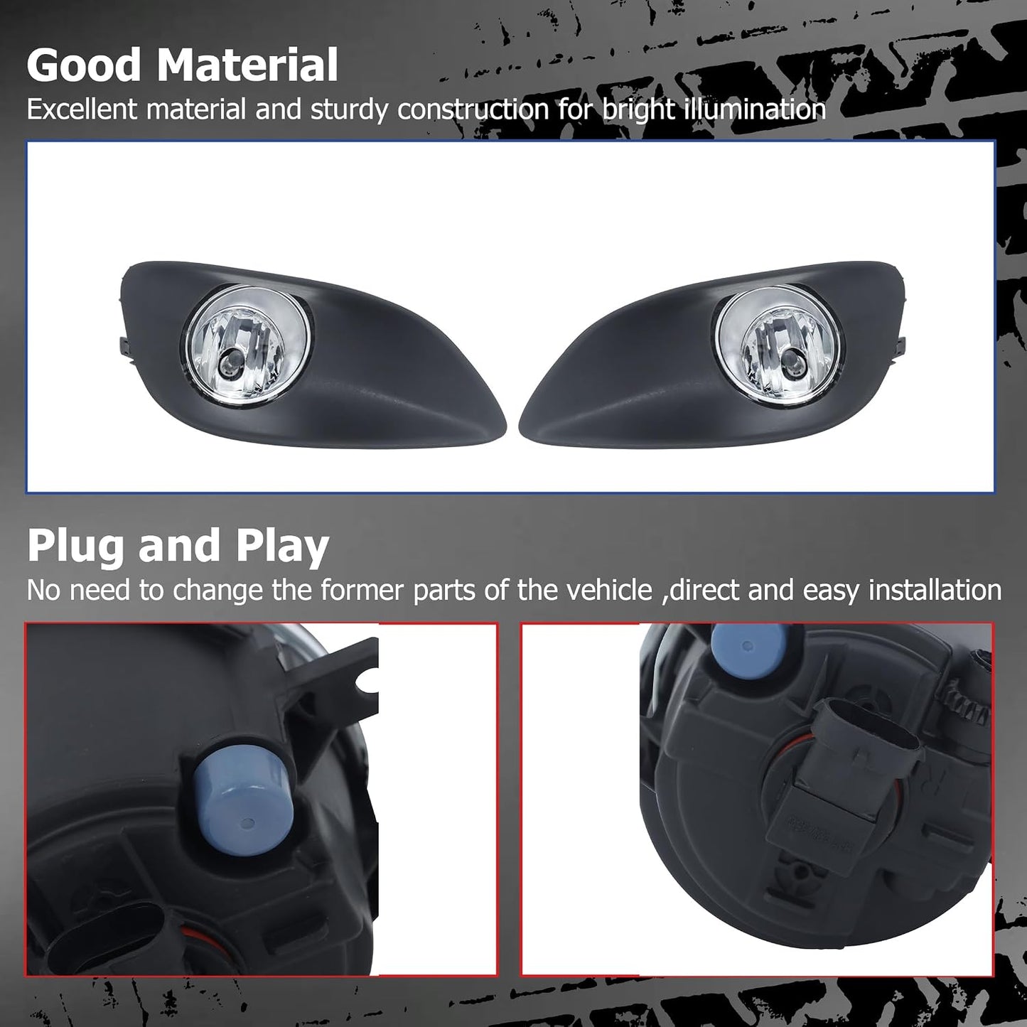 Luces antiniebla Yaris 4Dr con kit interruptor 8122-0D041
