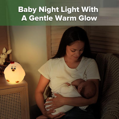 Luz nocturna para bebé recargable con pollo 2 niveles regulables