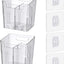 2 Cubos Organizadores Soporte Cepillos Dientes Pared