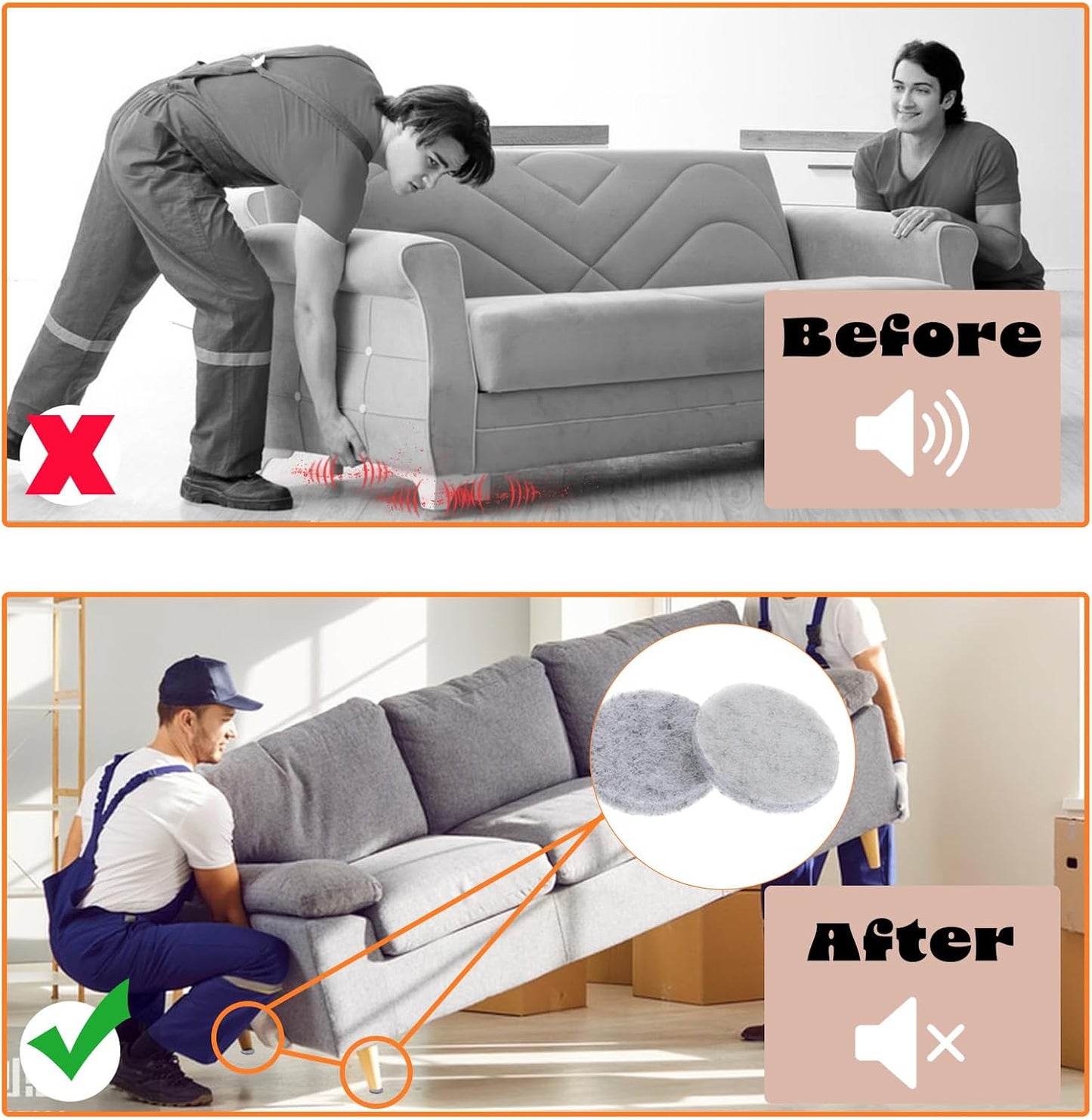 70 Almohadillas fieltro antiarañazos para muebles patas silla