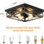 Lámpara techo rústica 4 luces e26 cocina pasillo