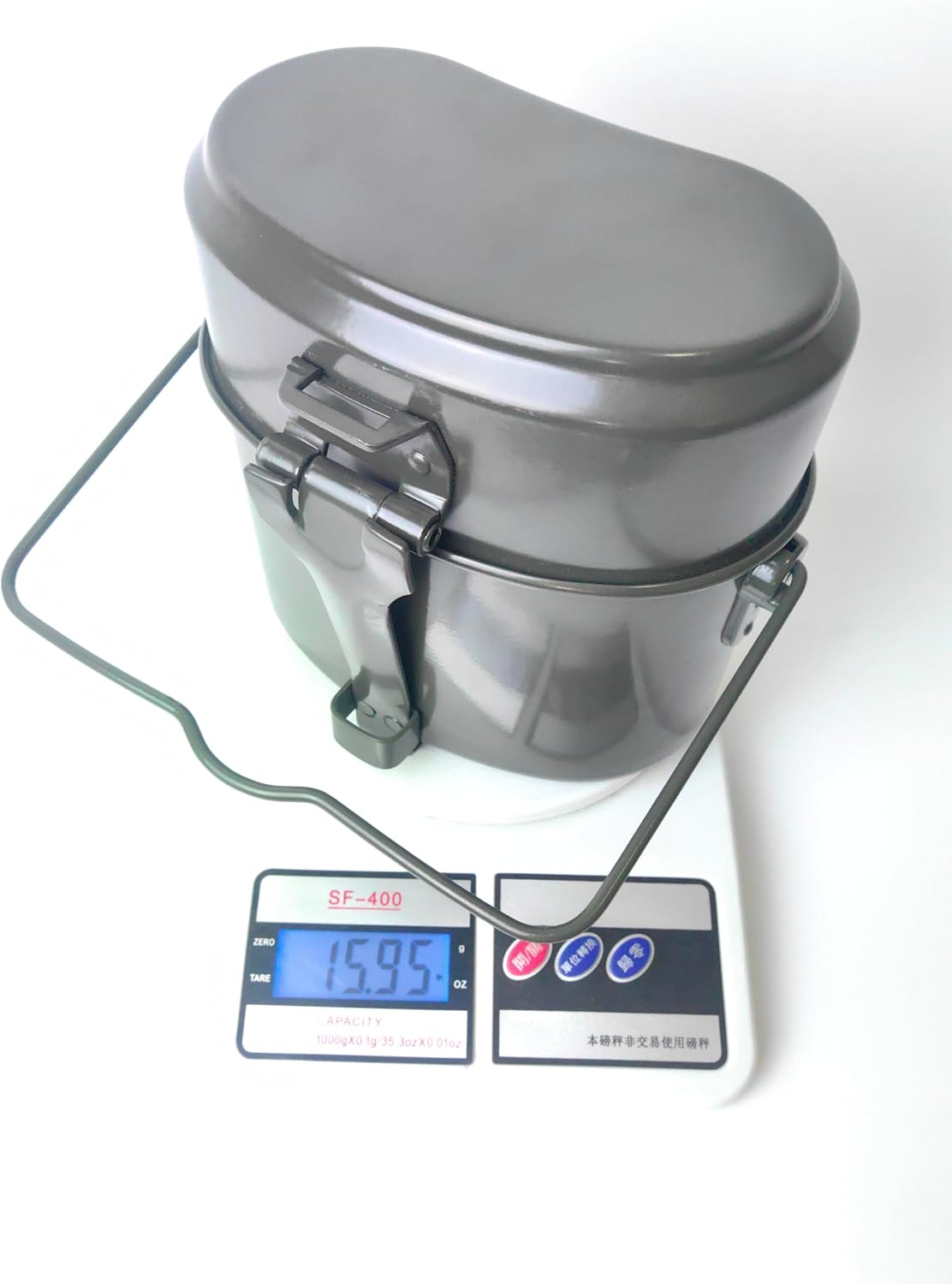 Set 3en1 Cookware Alumilum Militar para Camping