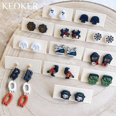 Cortadores arcilla Halloween 12 formas joyas aretes