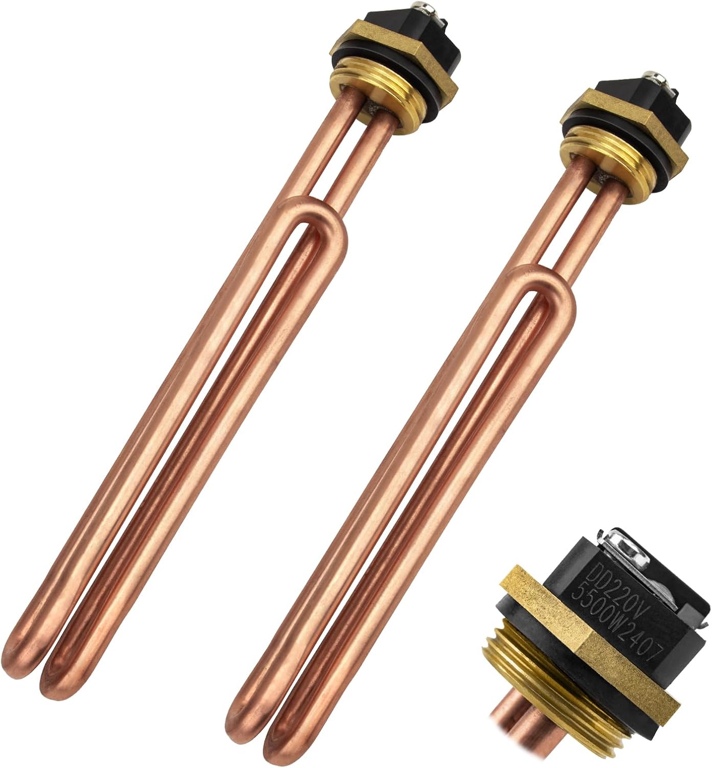 Elemento calentador agua eléctrico 5500W pack 2