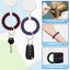 Llavero en espiral pulsera elástica para muñeca impermeable