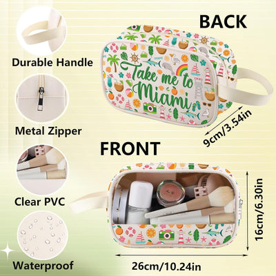 Bolsa cosméticos Miami souvenir con cremallera
