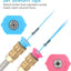 Set boquillas lavadora presión 7 pzas 1/4" 4500PSI