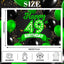 Cartel cumpleaños 49 años globos confeti decoración mujer