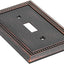 Placa decorativa interruptor bronce antiguo 3 pzas